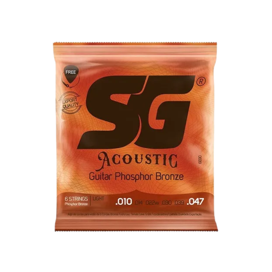 ENCORDOAMENTO VIOLAO AÇO SG+ 010 FOSF. BRONZE