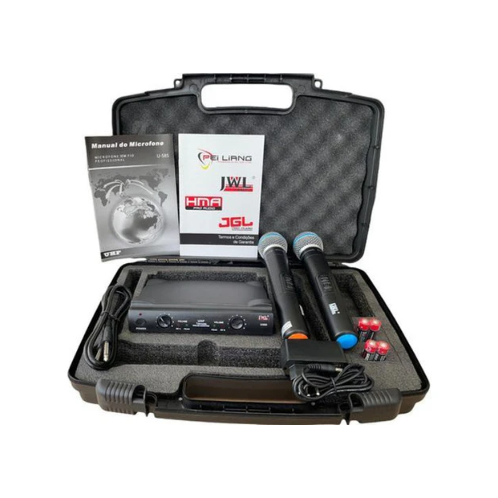 Microfone Duplo S Fio Jwl U585