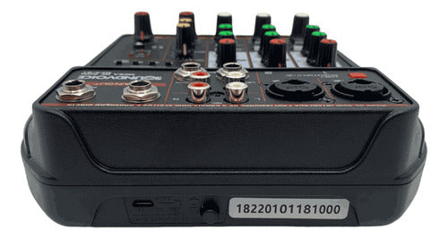 Mesa De Som Console Soundvoice Mc4-bt 4 Canais Bluetooth