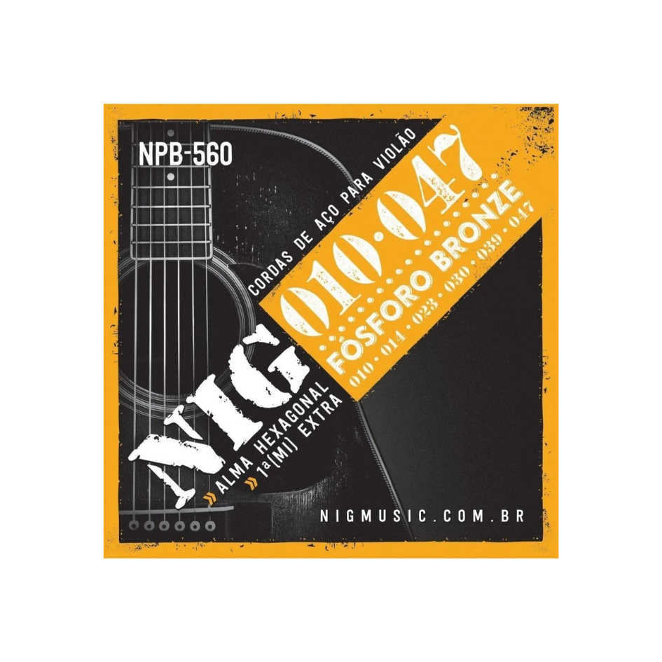 ENCORDOAMENTO VIOLAO AÇO NIG 010 NPB560 FOSF