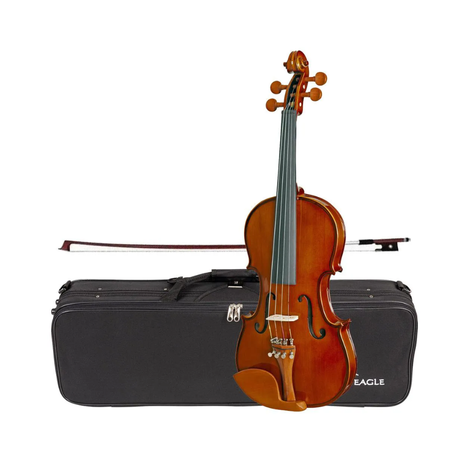 Violino Eagle Ve441 4/4 Em Ébano + Estojo + Arco E Breu