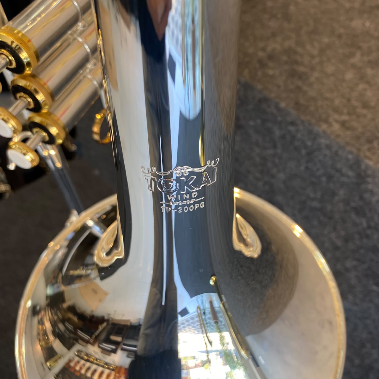 Trombone longo Tokai TP-200PG Sib – Prata C Dourado – NOVO