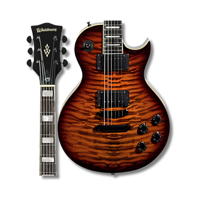 GUITARRA WALDMAN LES PAUL GLP510Q SB