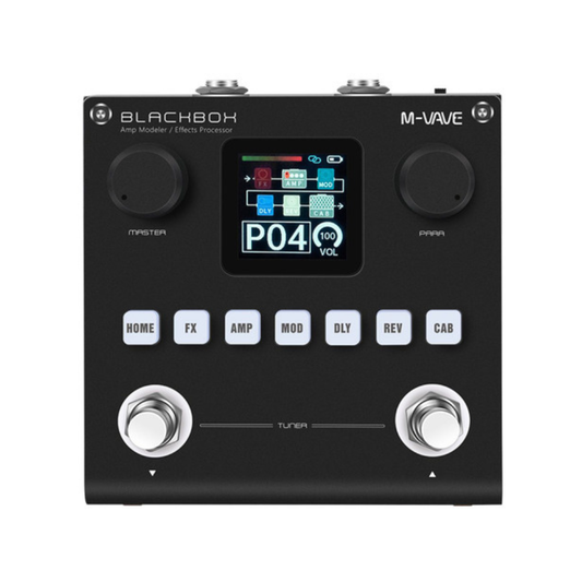 Pedal Multiefeitos M-vave Blackbox Pedal Delay De Guitarra Cor Preto