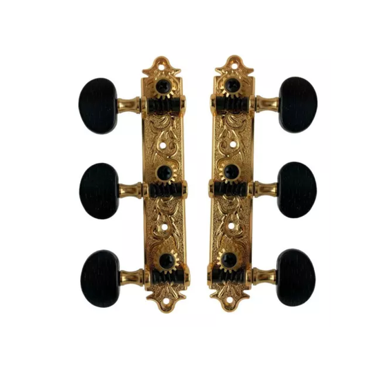 TARRAXA P/ GROSSO VIOLAO E-BLANC PRETO DOURADO