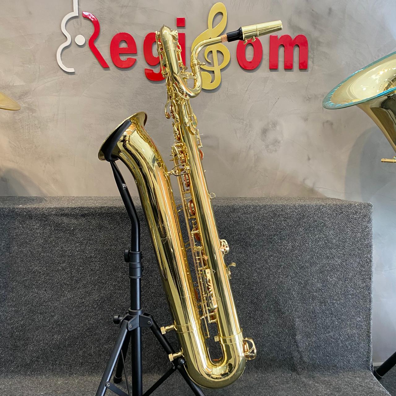 Saxofone Harmonics EB HBS-110L Barítono Laqueado – Novo