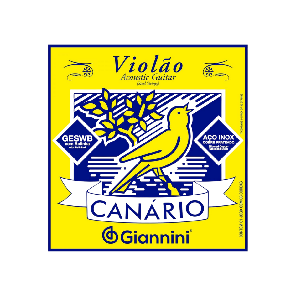 ENCORDOAMENTO VIOLAO NYLON CANARIO C/BO GENWB