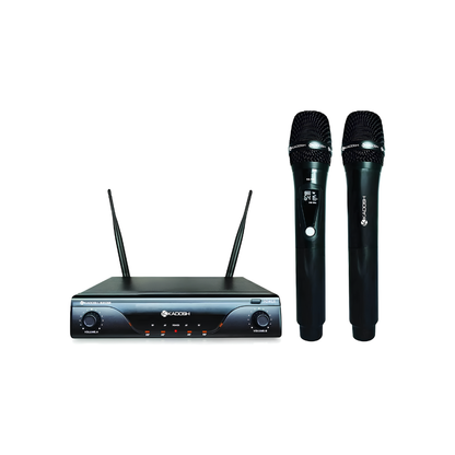 Microfone Duplo Kadosh K412 Sem Fio + Maleta Profissional