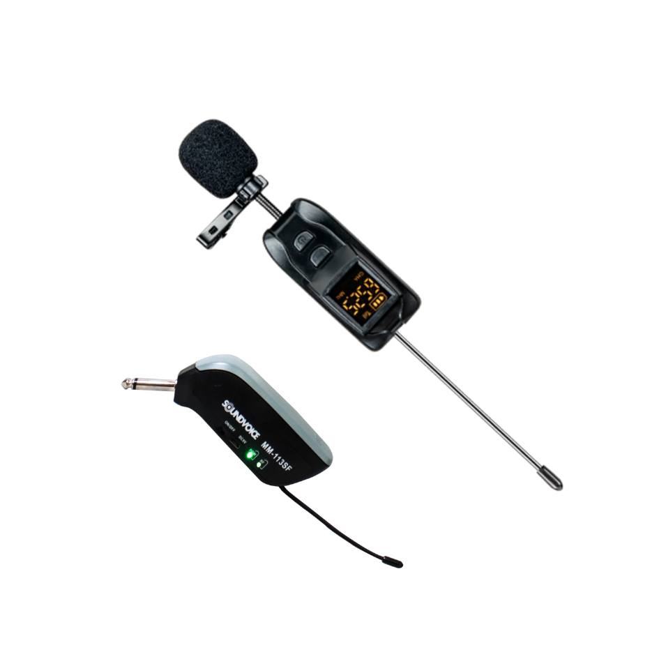 MICROFONE S/ FIO SOUNDVOICE MM-113SF LAPELA