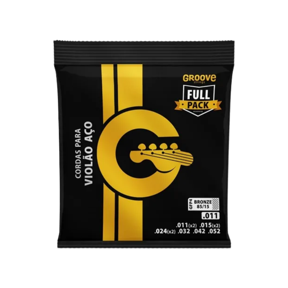 Encordoamento Groove Violão Aço 011 Gfp4 Solez