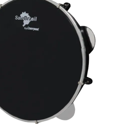 PANDEIRO 10 SAMBRASIL PELE PT STANDART AZUL