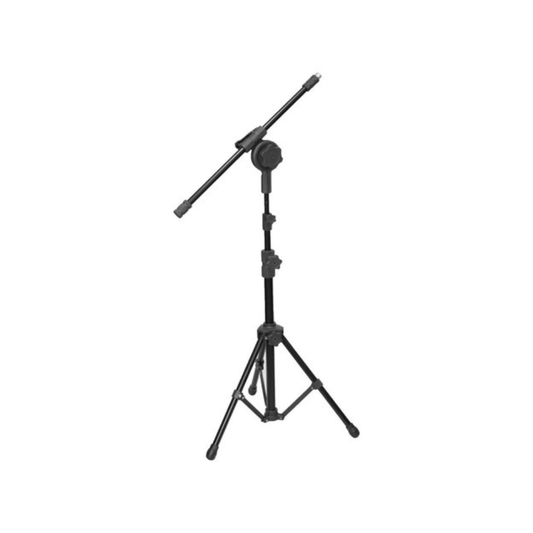 Pedestal Girafa Para Microfone Visão C/ Pés Dobráveis Preto