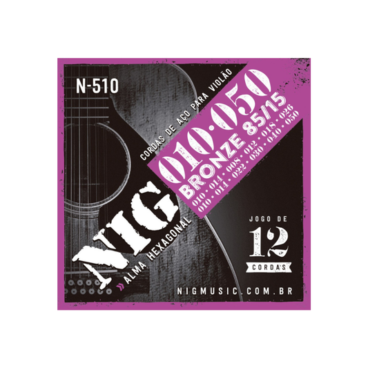 ENCORDOAMENTO VIOLAO NIG 12 CORDAS N510