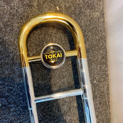 Trombone longo Tokai TP-200PG Sib – Prata C Dourado – NOVO