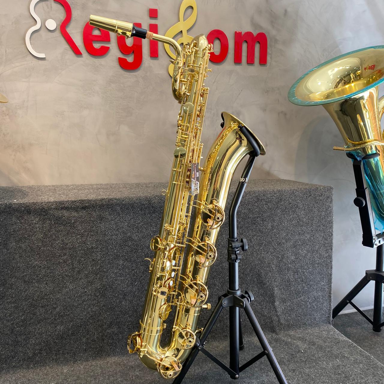 Saxofone Harmonics EB HBS-110L Barítono Laqueado – Novo