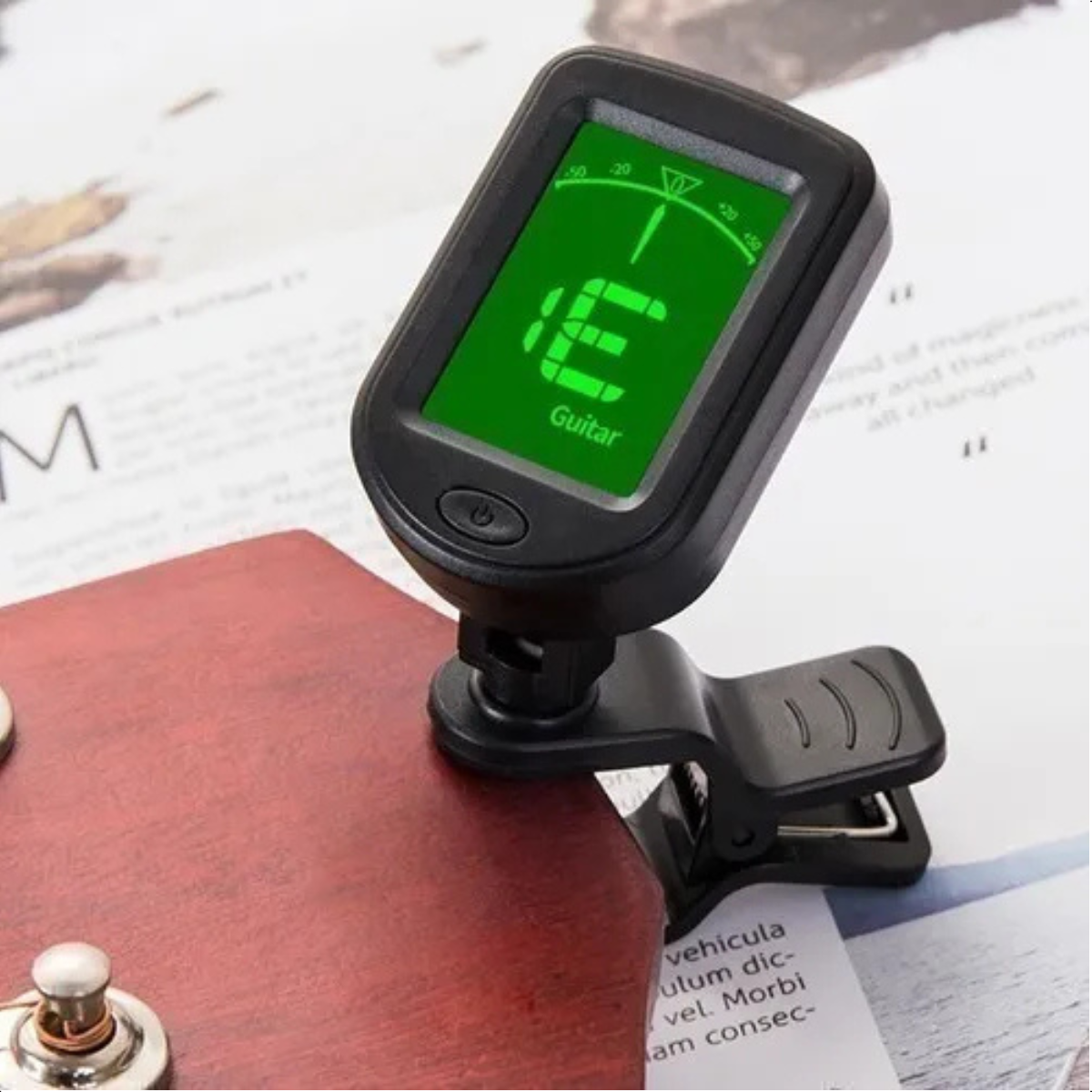 Afinador Digital Eletrico Violao Guitarra Baixo Ukulele Cor Preto