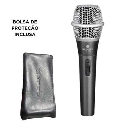 Microfone De Palco Harmonics Fm-805 + Cabo Xlr + Bolsa