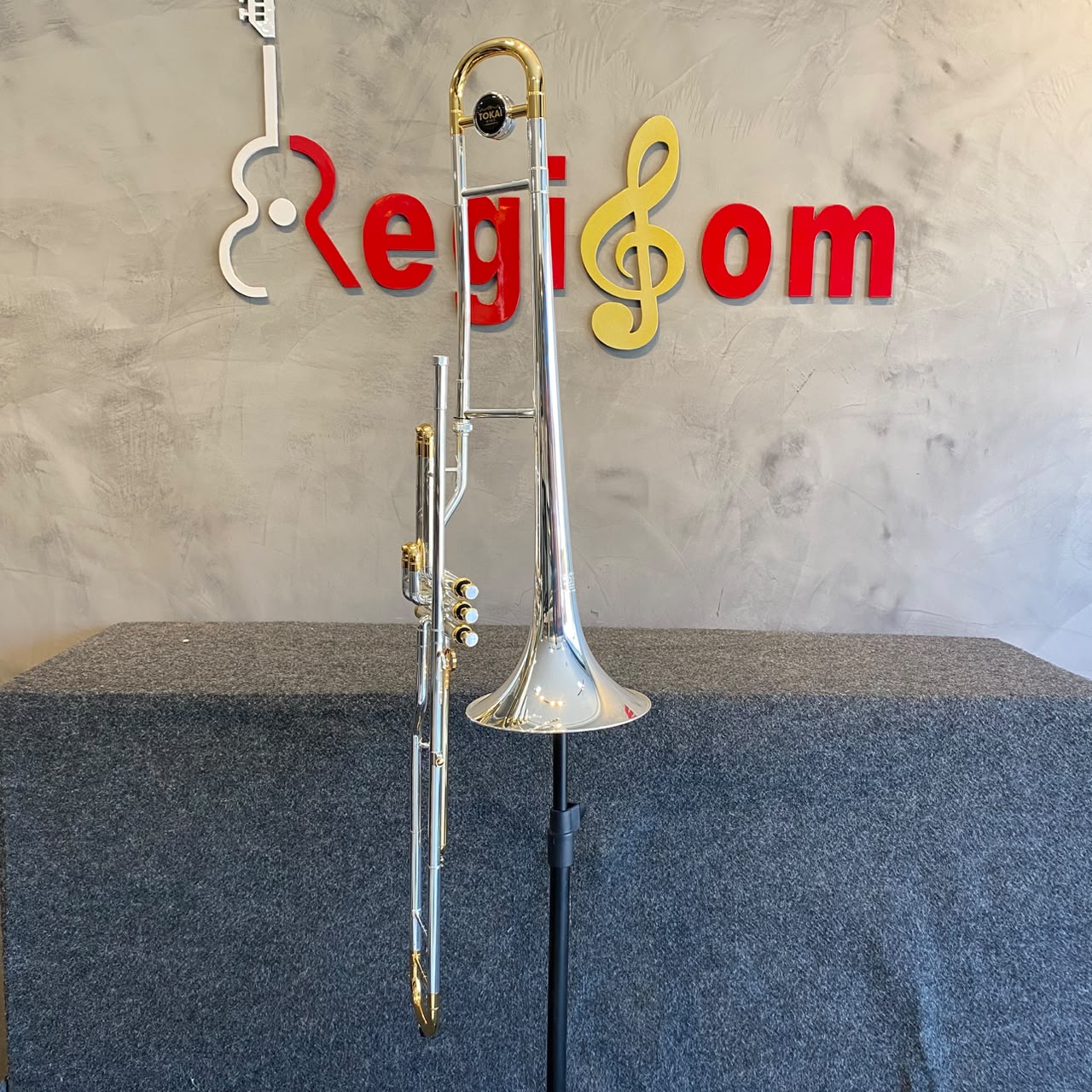 Trombone longo Tokai TP-200PG Sib – Prata C Dourado – NOVO