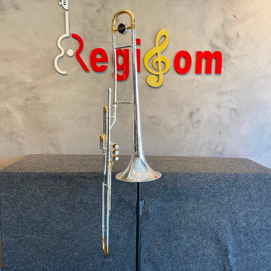 Trombone longo Tokai TP-200PG Sib – Prata C Dourado – NOVO