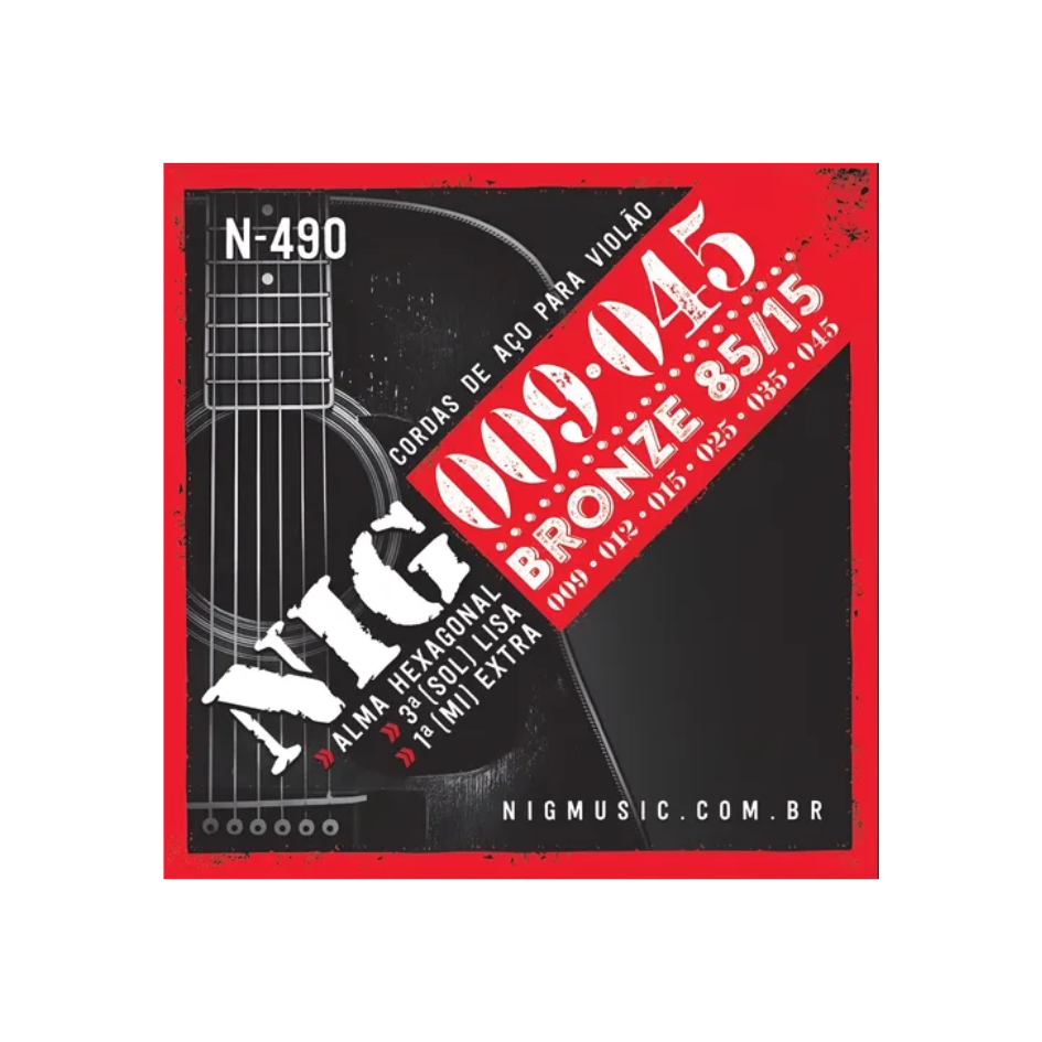 ENCORDOAMENTO VIOLAO AÇO NIG 09 N490