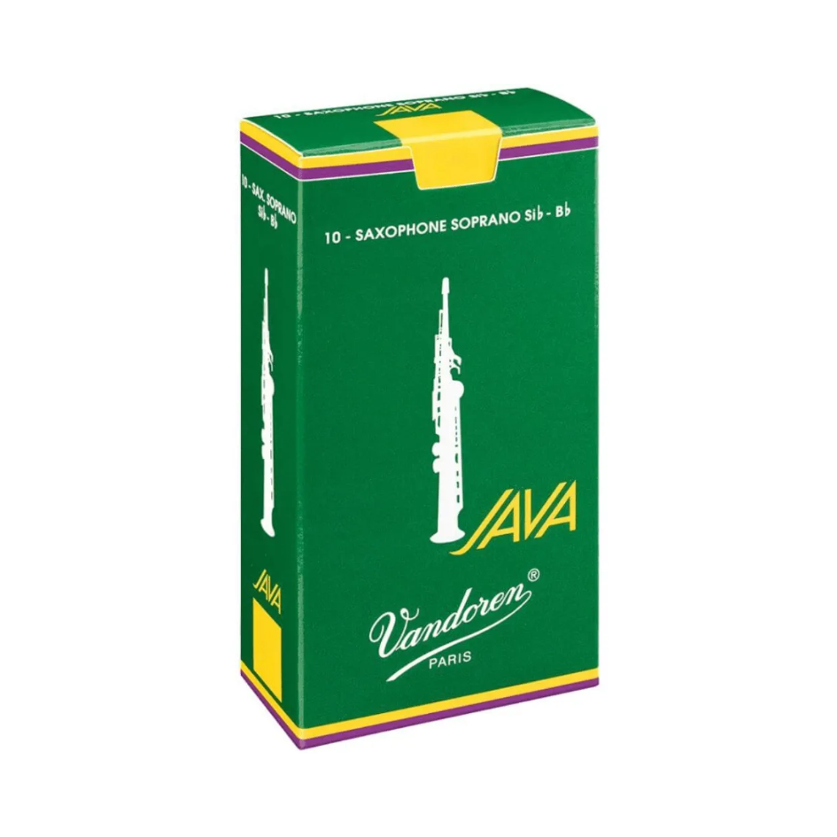 PALHETA DE SAX SOPRANO VANDOREN JAVA GREEN N° 2,5