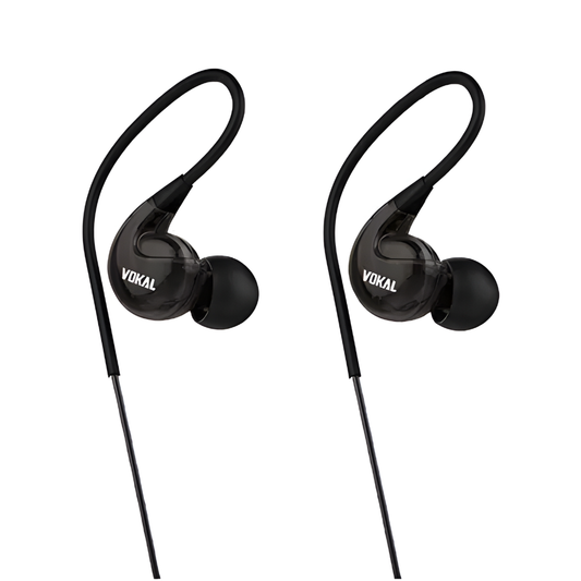 FONE DE OUVIDO VOKAL EXTRA BASS E40 PT