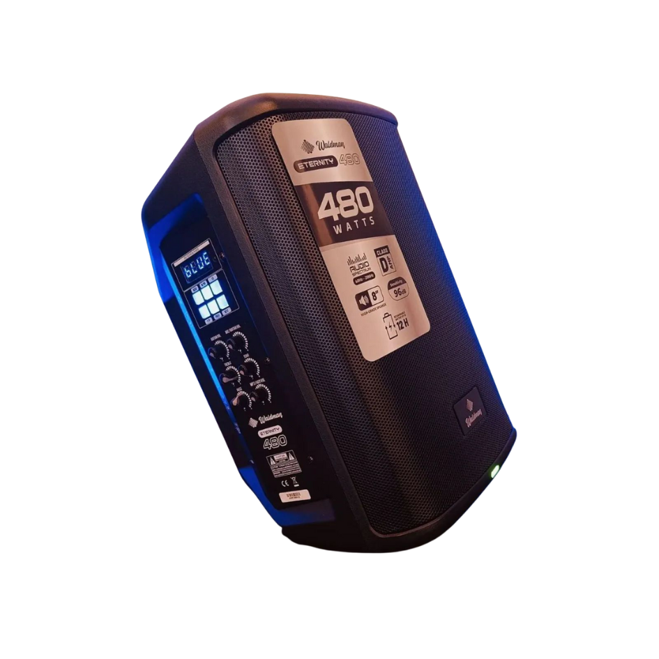 Caixa Ativa Waldman Et 480 Portátil Bateria 8 Pol Cor Preto