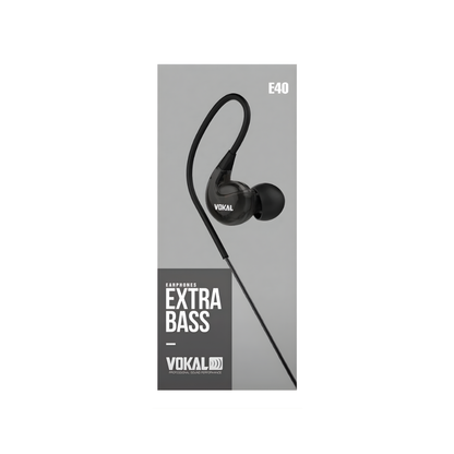 FONE DE OUVIDO VOKAL EXTRA BASS E40 PT